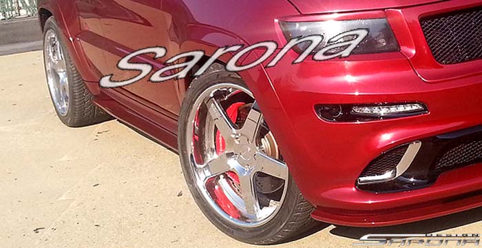 Custom Jeep Grand Cherokee  SUV/SAV/Crossover Front Add-on Lip (2011 - 2016) - $290.00 (Part #JP-001-FA)